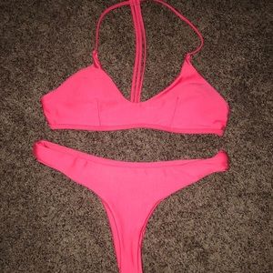 Coral bikini